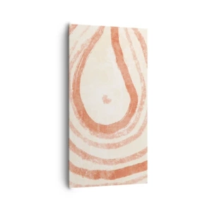Impression sur toile - Image sur toile - Cercles de corail – composition - 65x120 cm