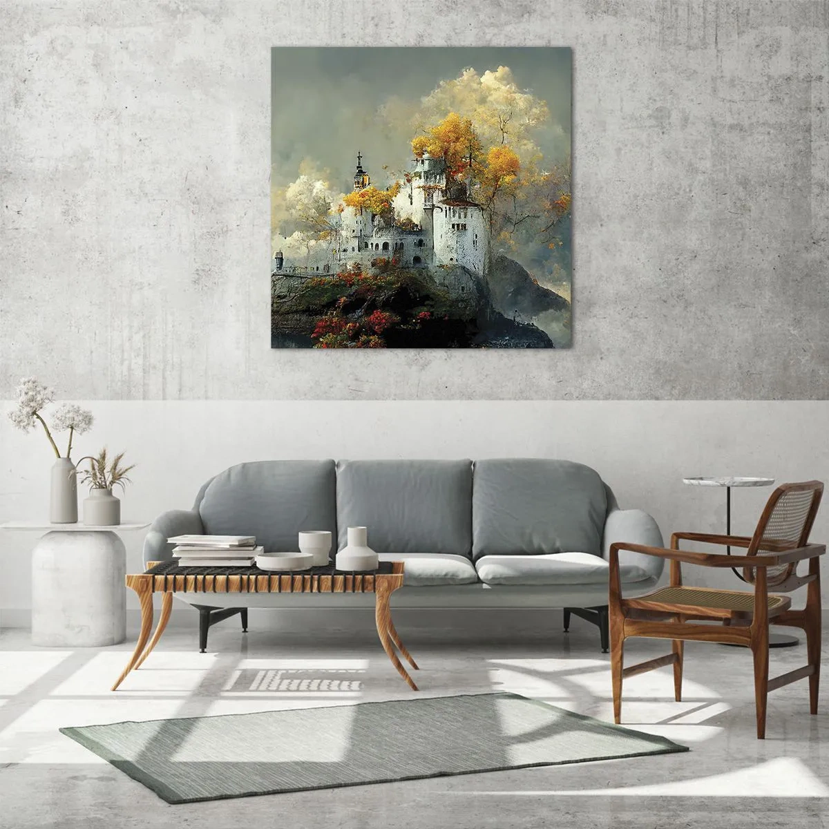 Impression sur verre - Image sur verre - Le début d'une histoire romantique - 50x50 cm