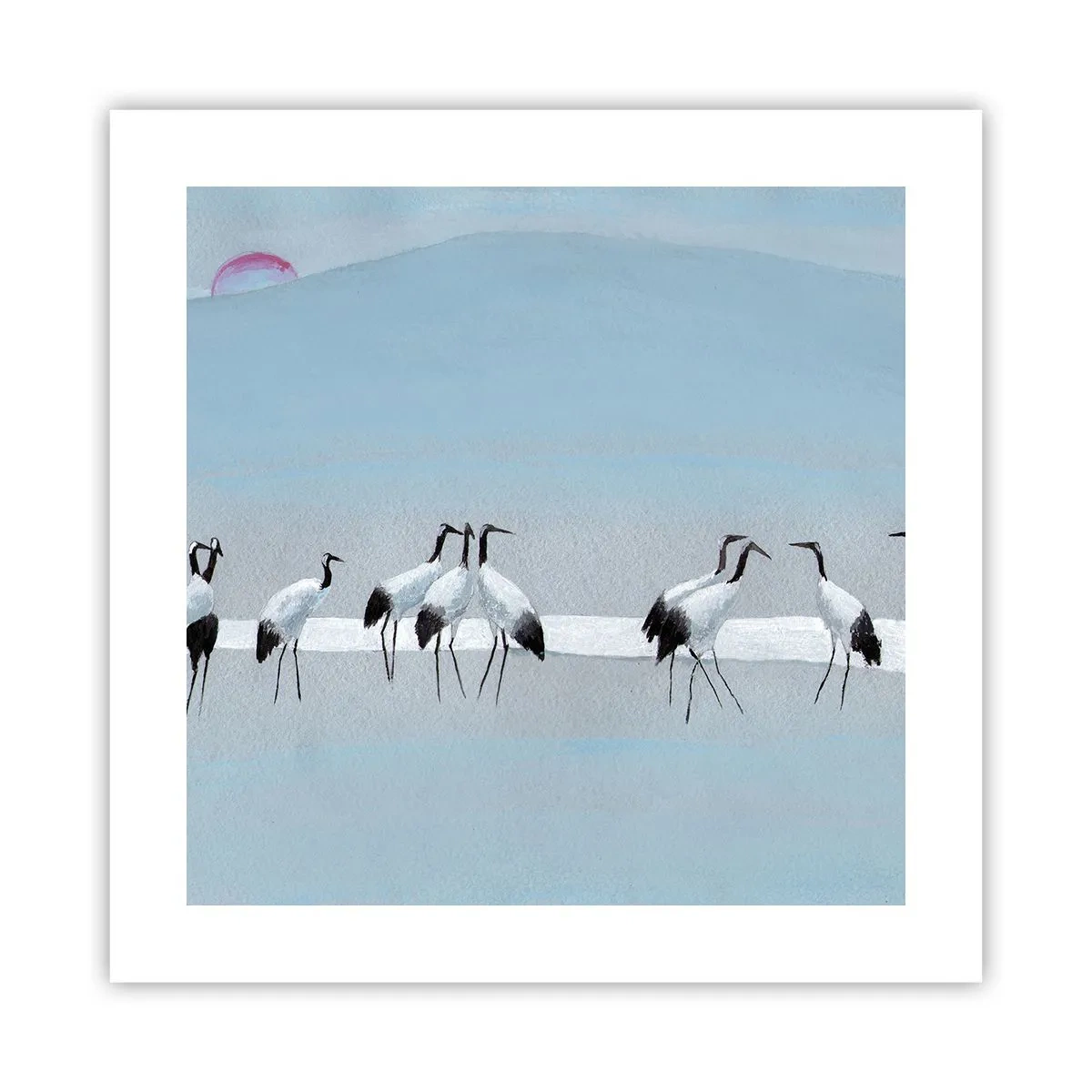 Affiche - Poster - Après une chaude journée - 40x40 cm