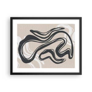 Affiche dans un cadre noir - Poster - Expression multipliée - 50x40 cm