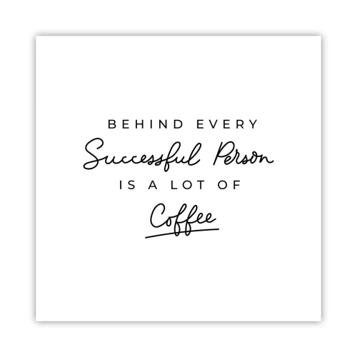 Affiche - Poster - Secret du succès - 30x30 cm