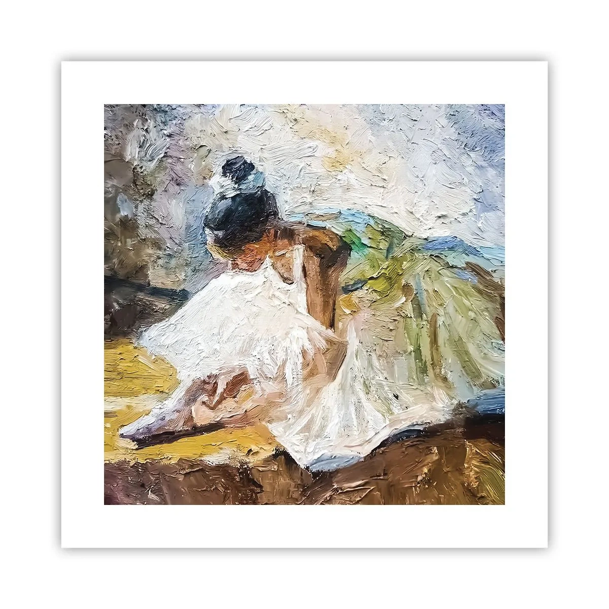Affiche - Poster - D'après un tableau de Degas - 40x40 cm