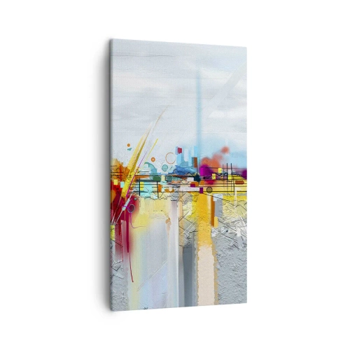 Impression sur toile - Image sur toile - Pont de joie sur le fleuve de la vie - 45x80 cm