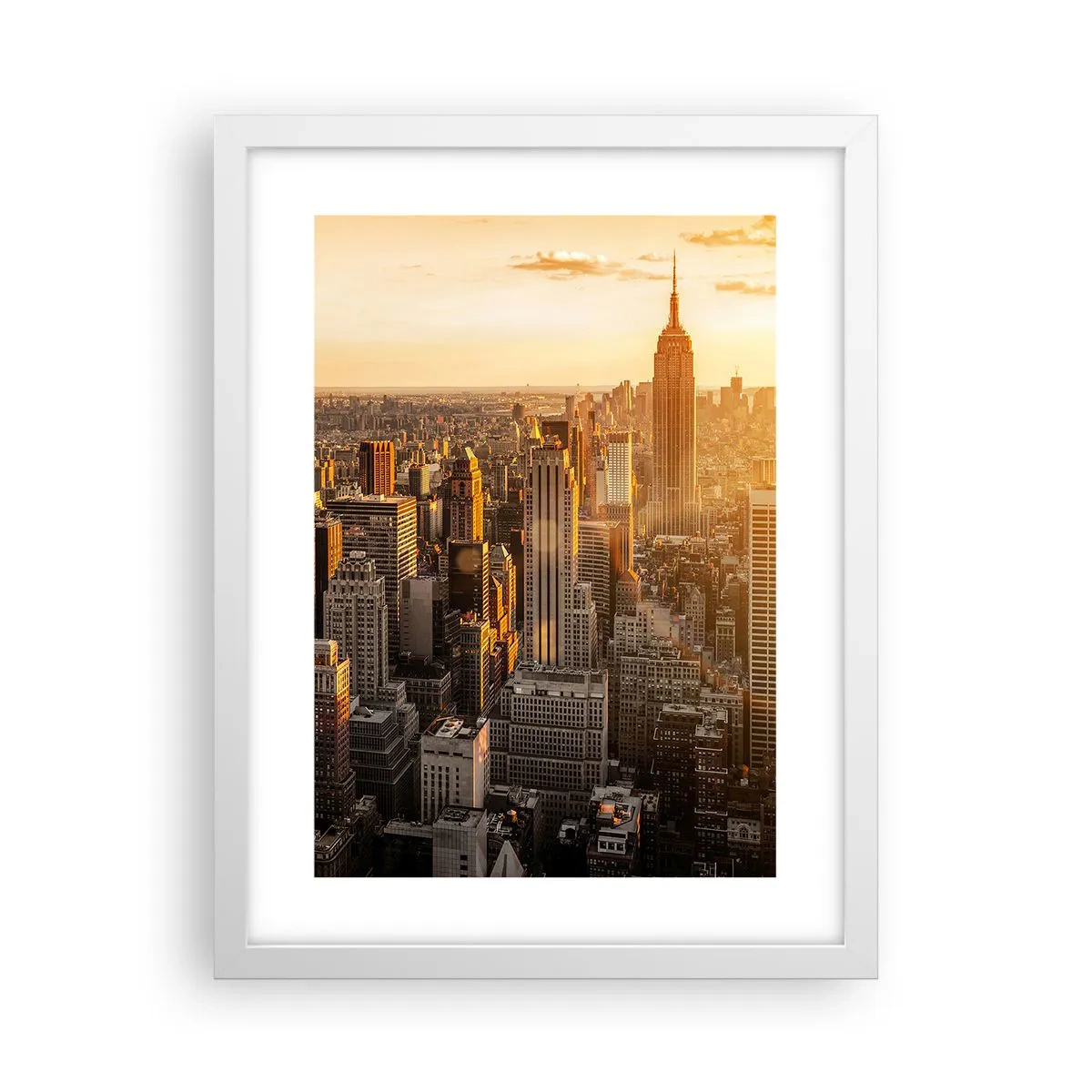 Affiche dans un cadre blanc - Poster - Grandir au soleil - 30x40 cm