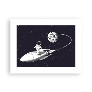 Affiche - Poster - Surfeur de l'espace - 40x30 cm