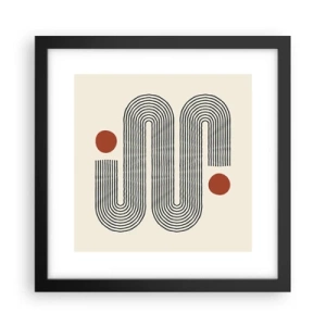 Affiche dans un cadre noir - Poster - Du début à la fin - 30x30 cm