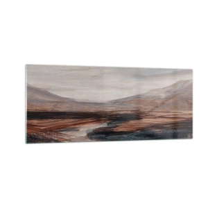 Impression sur verre - Image sur verre - Une vallée tranquille - 100x40 cm