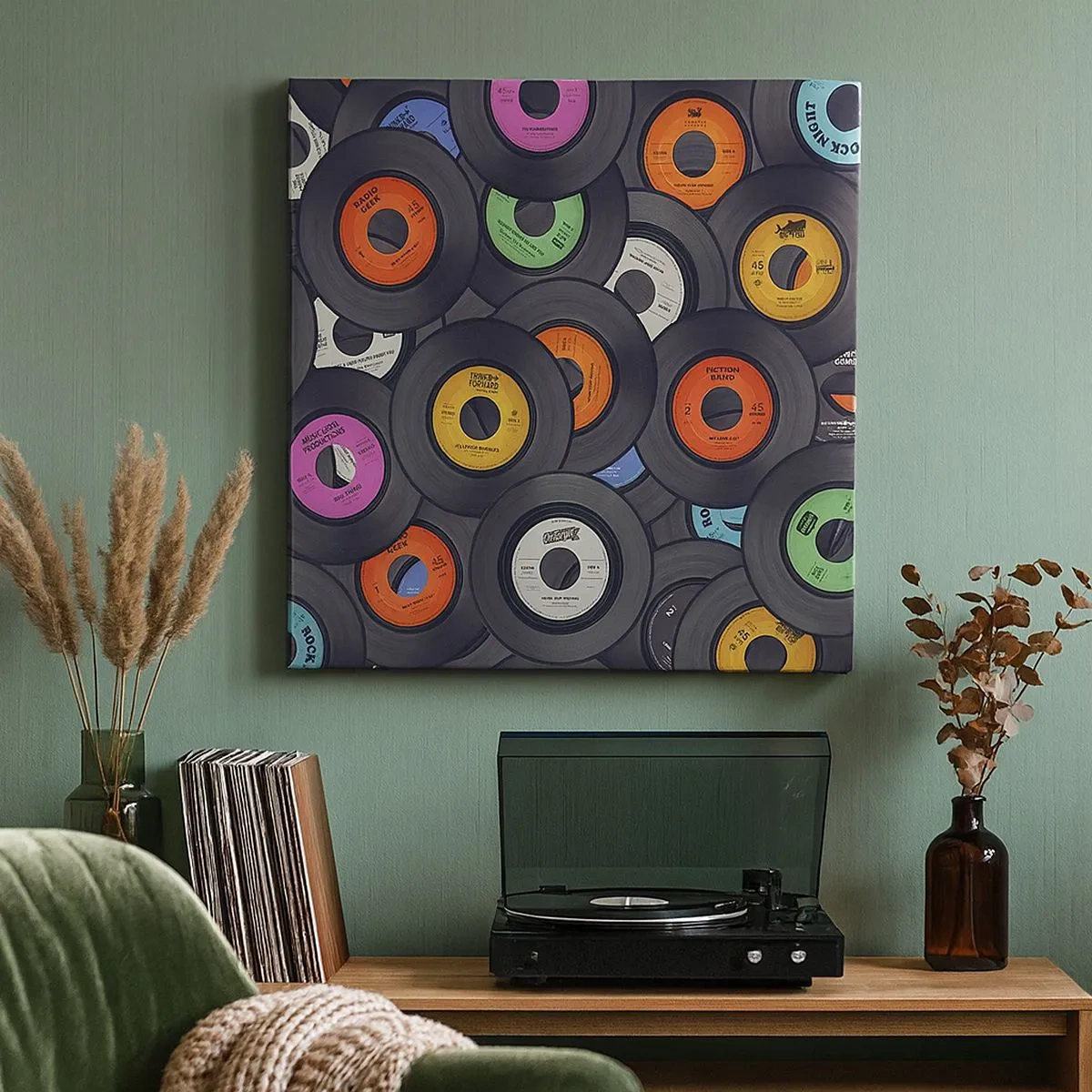 Impression sur toile - Image sur toile - Couleurs des classiques - 30x30 cm