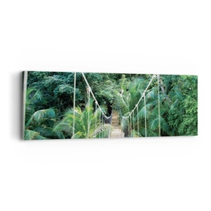 Impression sur toile - Image sur toile - Welcome to the jungle! - 90x30 cm