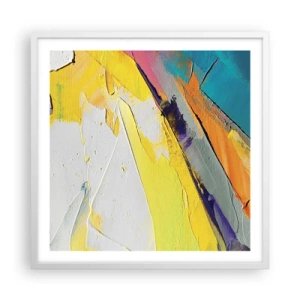 Affiche dans un cadre blanc - Poster - Anatomie du monde - 60x60 cm