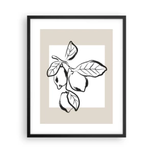 Affiche dans un cadre noir - Poster - Où mûrit le citron… - 40x50 cm