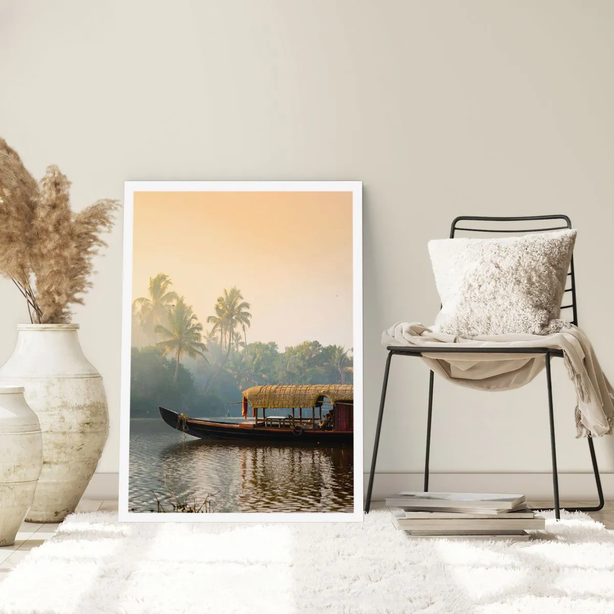 Affiche - Poster - Maison sur la rivière - 61x91 cm