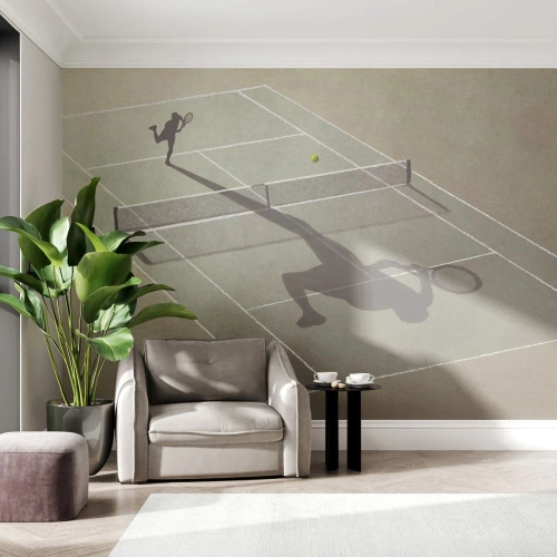 Papier Peint Autocollant Deluxe Sticker - Dépassement de soi - Tennis, Tribunaux, sport - 200x140 cm