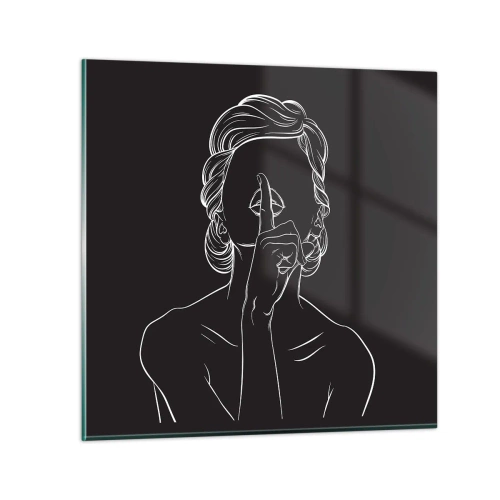 Impression sur verre - Image sur verre - La beauté s'épanouit en silence - 40x40 cm