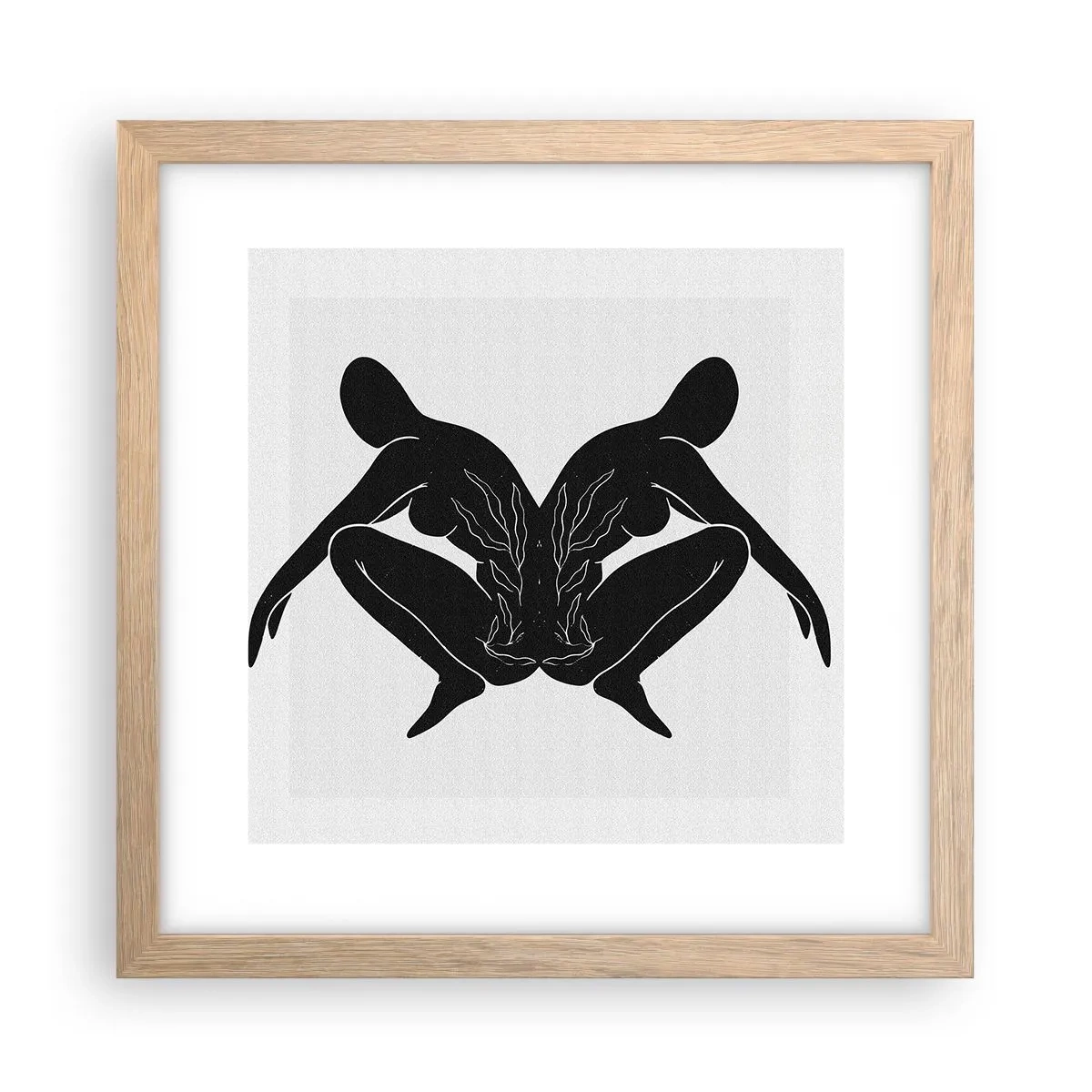 Affiche dans un chêne clair - Poster - Une âme commune - 30x30 cm