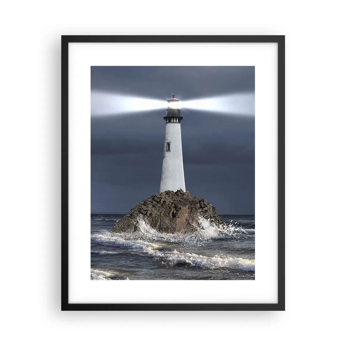 Affiche dans un cadre noir - Poster - I… i… ici ! - 40x50 cm