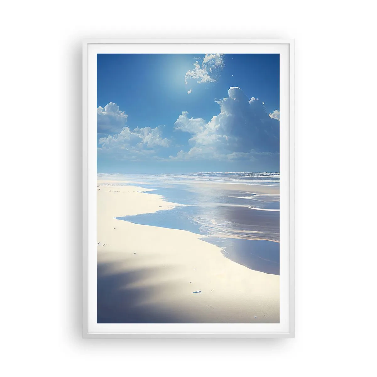 Affiche dans un cadre blanc - Poster - Des vacances paradisiaques - 70x100 cm