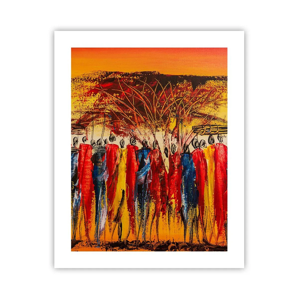 Affiche - Poster - Là-bas, là-bas, ils vont là-bas - 40x50 cm