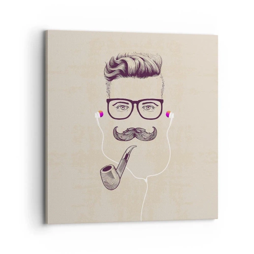 Impression sur toile - Image sur toile - Un vrai homme? - 70x70 cm