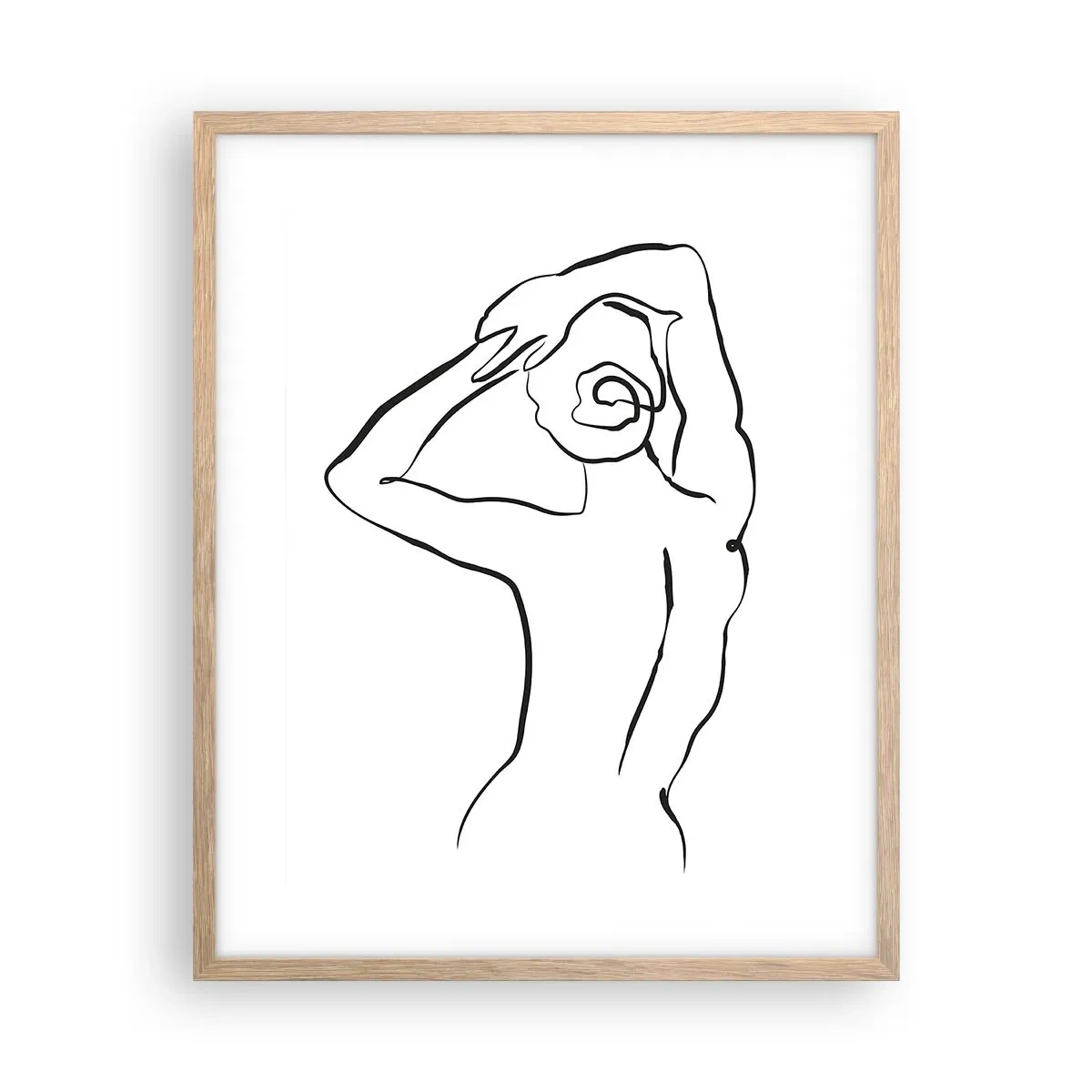 Affiche dans un chêne clair - Poster - Action matinale - 40x50 cm