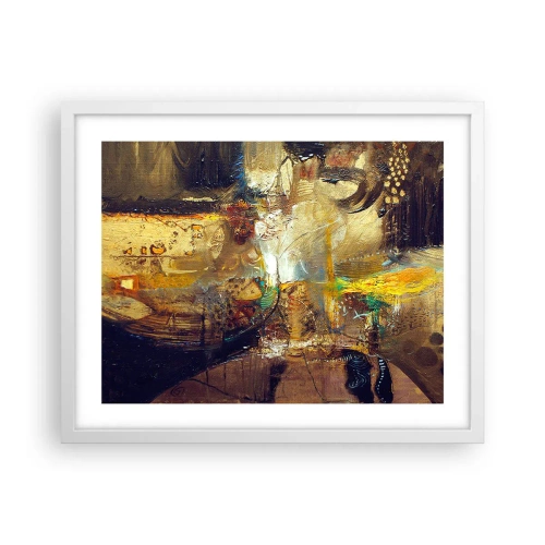 Affiche dans un cadre blanc - Poster - Froid, tiède, chaud - 50x40 cm