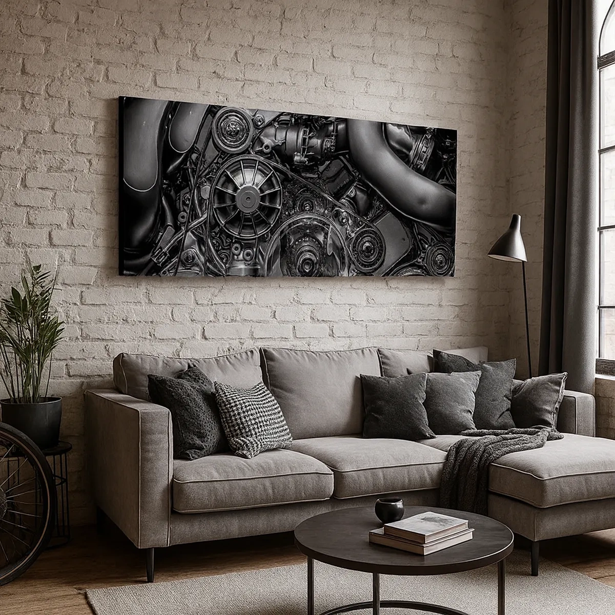 Impression sur toile - Image sur toile - Poésie mécanique - 30x30 cm