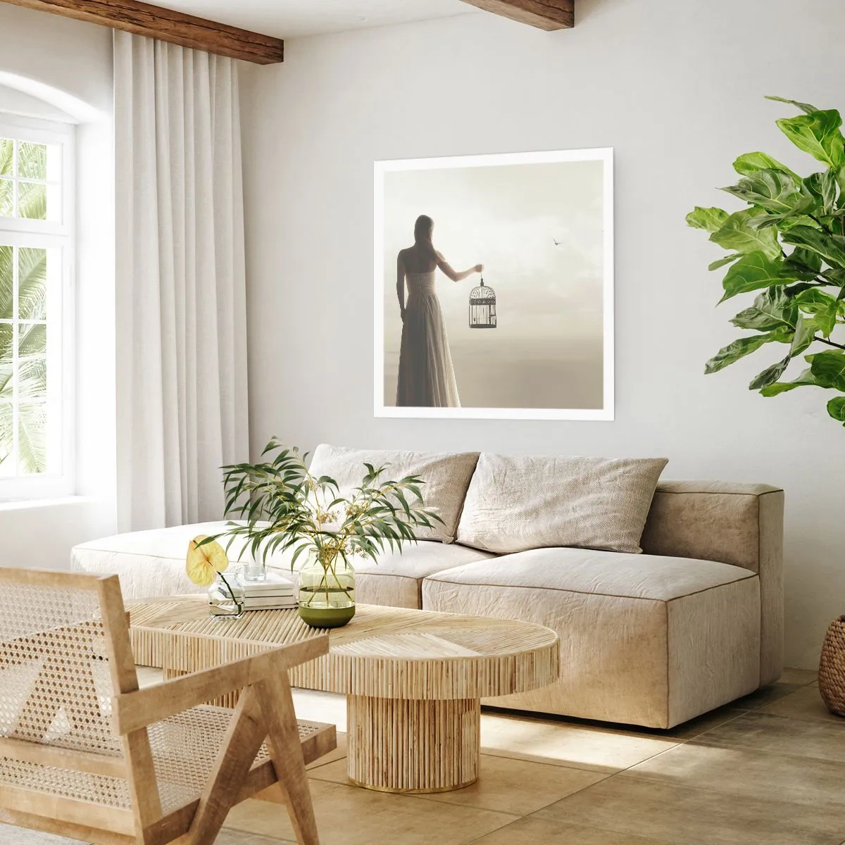 Affiche - Poster - Soi libre - 40x40 cm