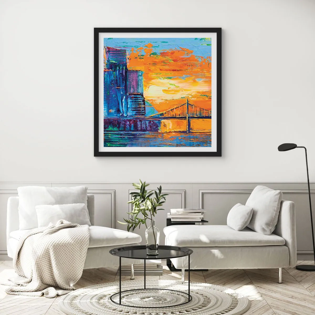 Affiche dans un cadre noir - Poster - Culture et nature - 30x30 cm