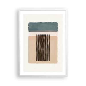 Affiche dans un cadre blanc - Poster - Tout est en ordre - 50x70 cm