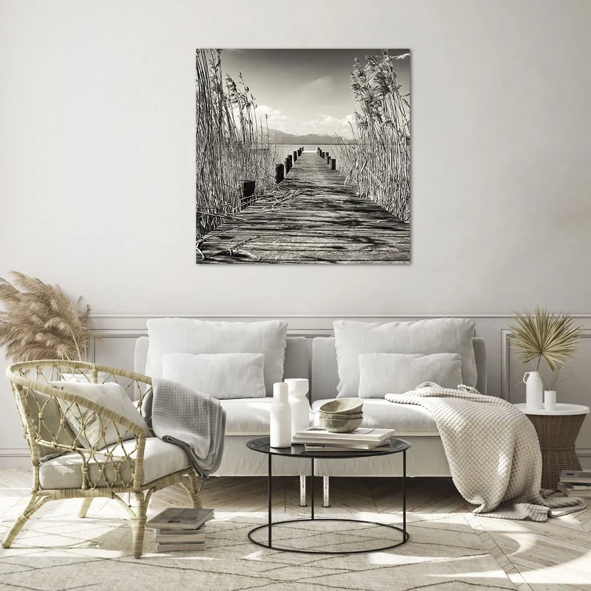 Impression sur verre - Image sur verre - Dans le calme de l'herbe - 60x60 cm