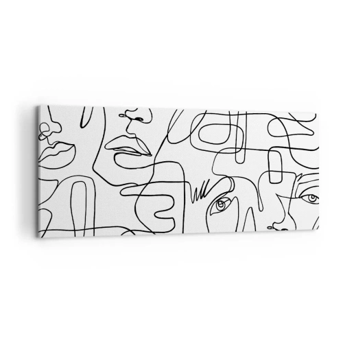 Impression sur toile - Image sur toile - Dans des émotions enchevêtrées - 100x40 cm