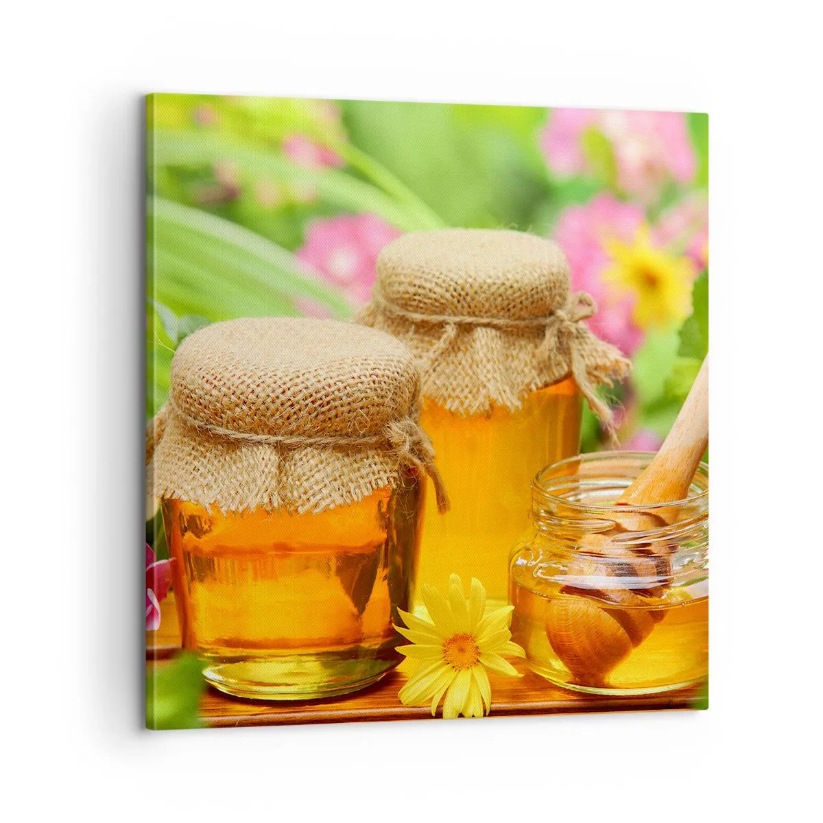 Impression sur toile - Image sur toile - Doux et fleuri - 60x60 cm