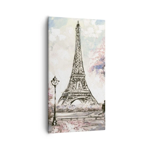 Impression sur toile - Image sur toile - Balade d'avril à Paris - 55x100 cm