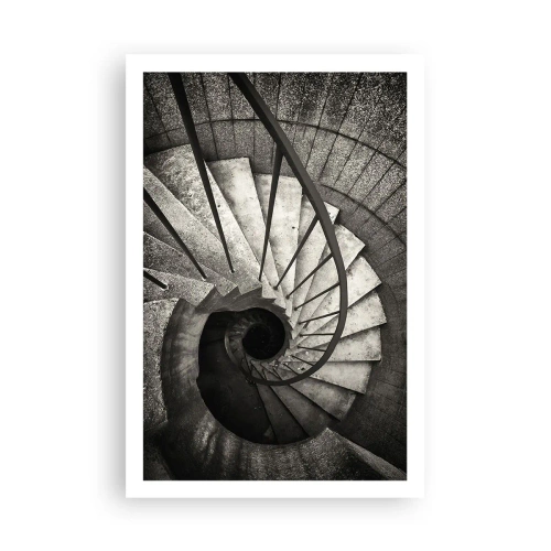Affiche - Poster - En haut des escaliers, en bas des escaliers - 61x91 cm