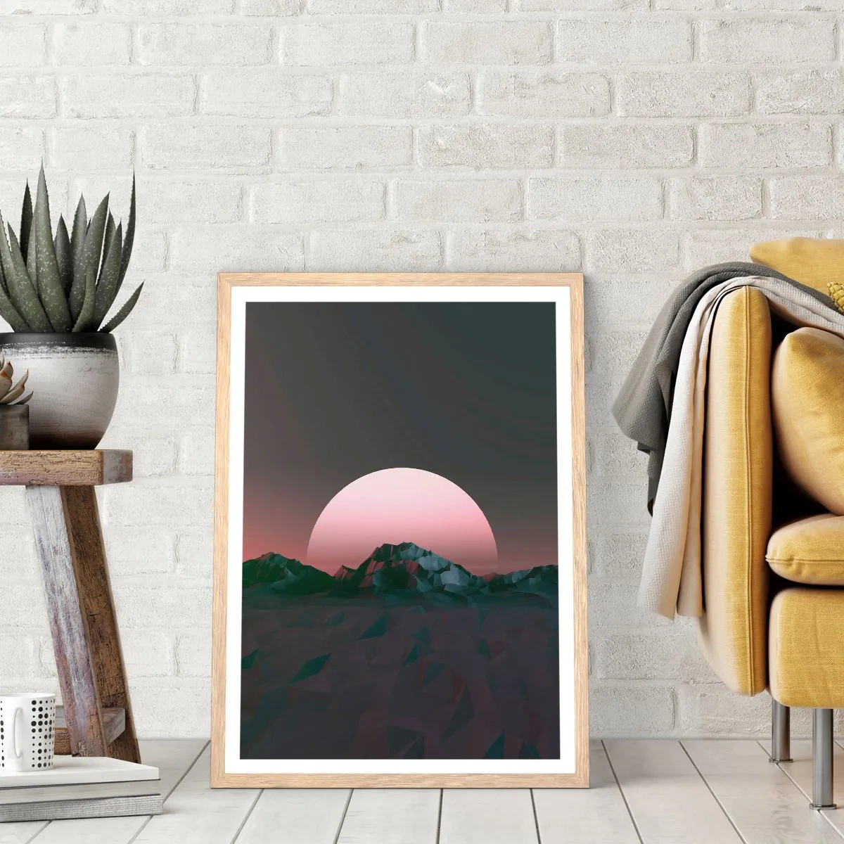Affiche dans un chêne clair - Poster - Dans une galaxie voisine - 40x50 cm