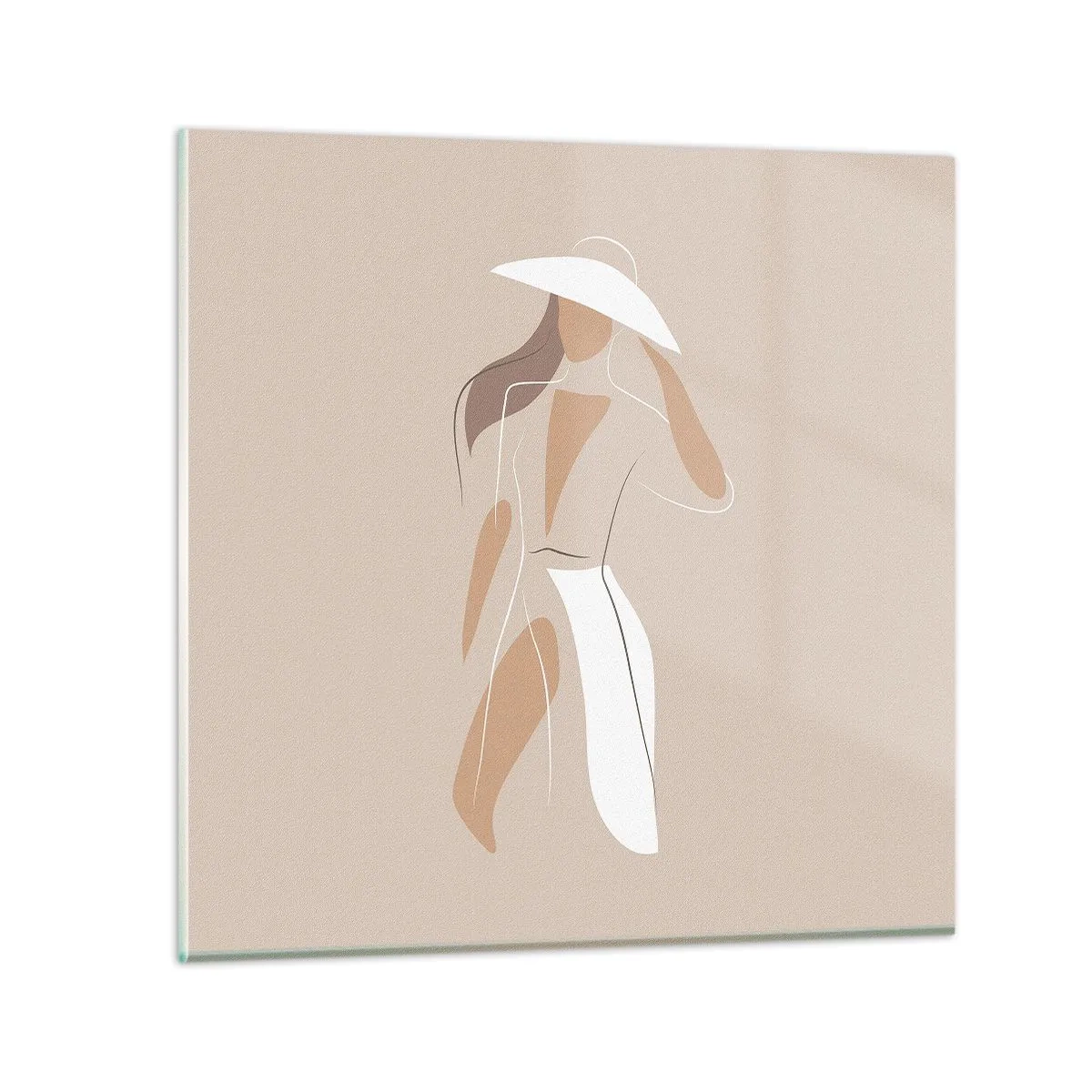 Impression sur verre - Image sur verre - Lea mode est un jeu - 50x50 cm