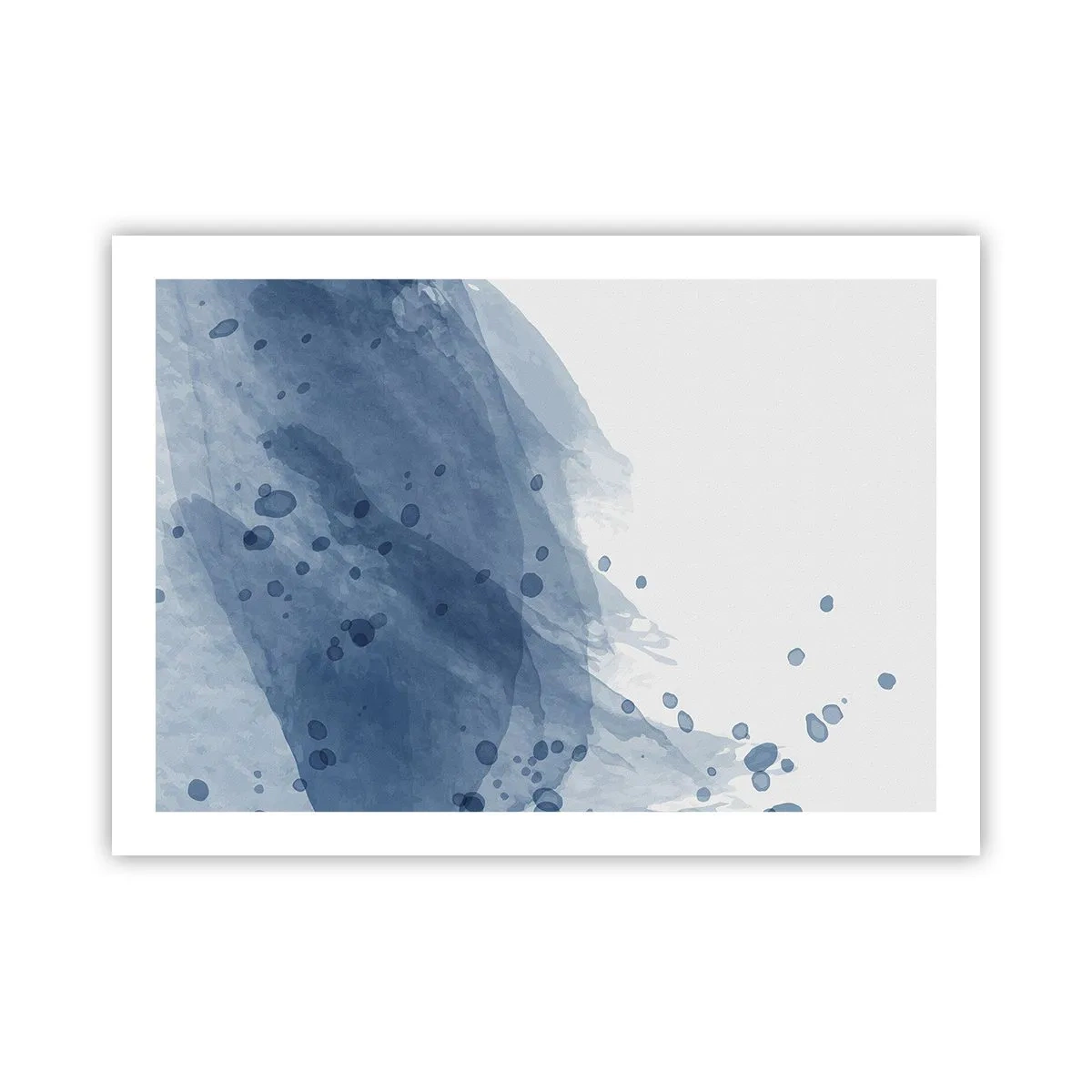 Affiche - Poster - Tulle bleu - 70x50 cm