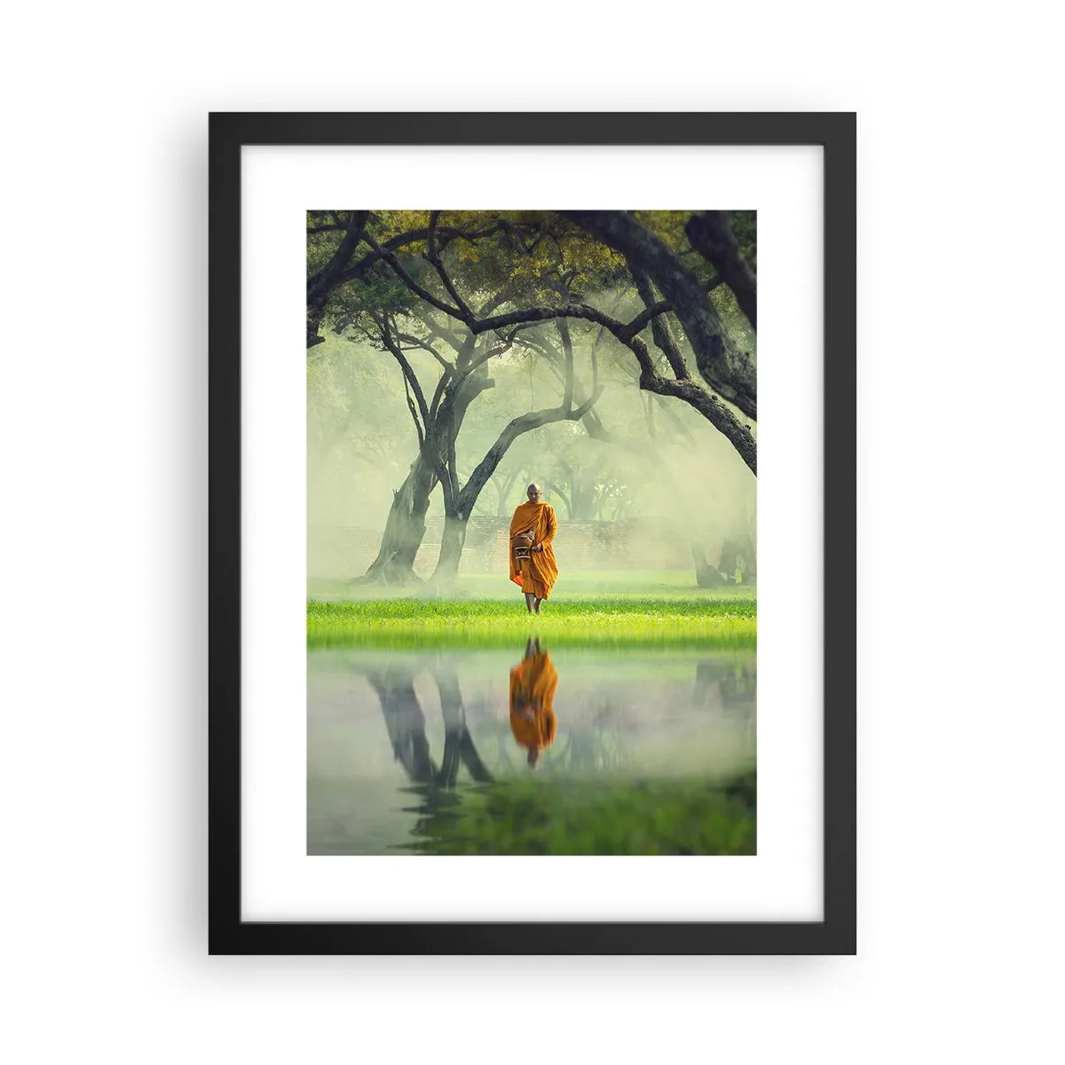 Affiche dans un cadre noir - Poster - En route vers l'illumination - 30x40 cm