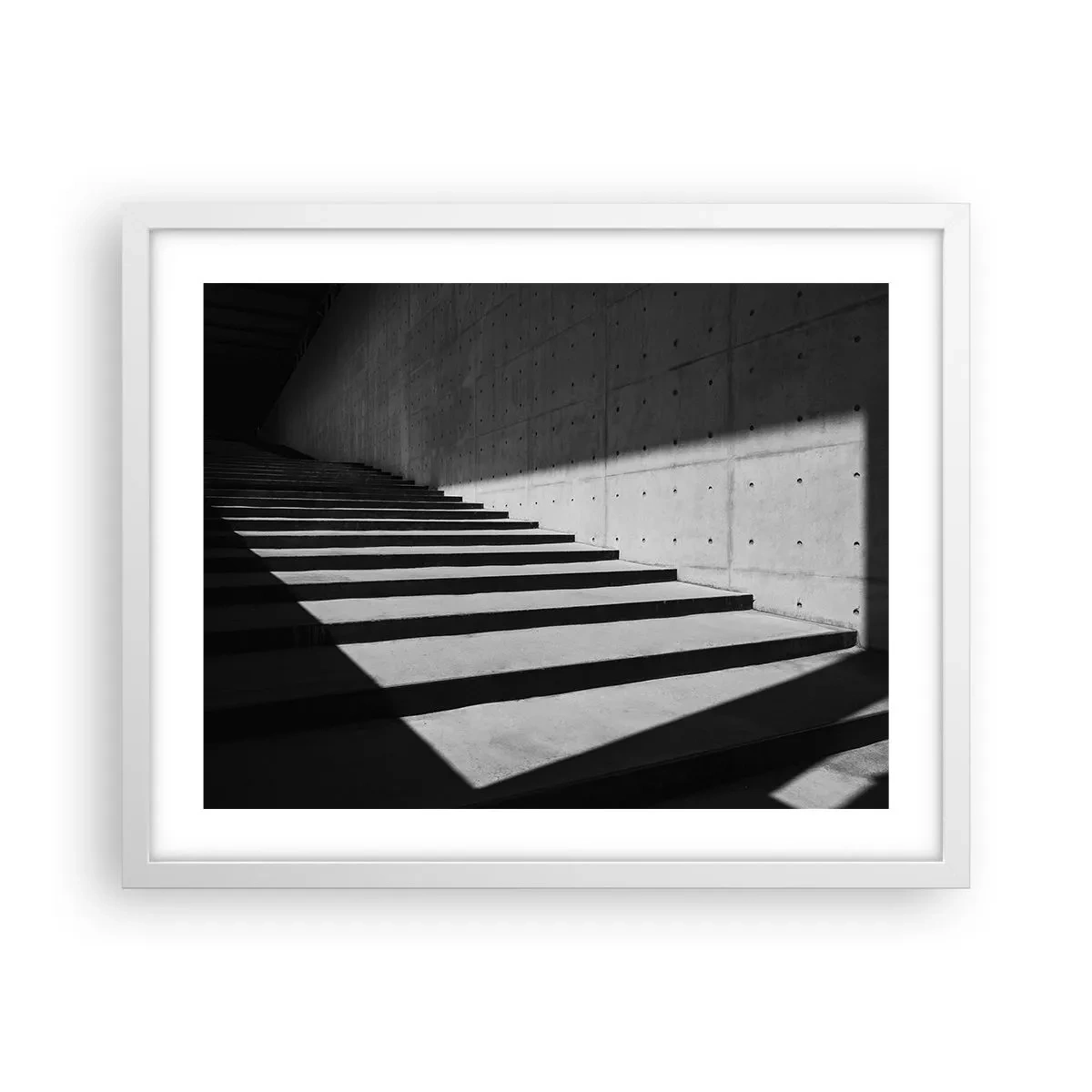 Affiche dans un cadre blanc - Poster - La beauté brute du modernisme - 50x40 cm