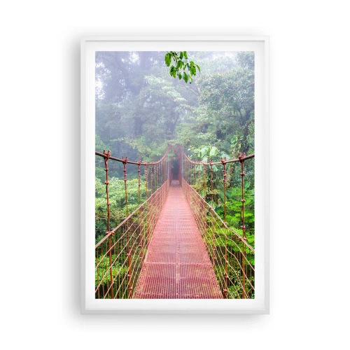 Affiche dans un cadre blanc - Poster - Suspendu sur les couronnes - 61x91 cm