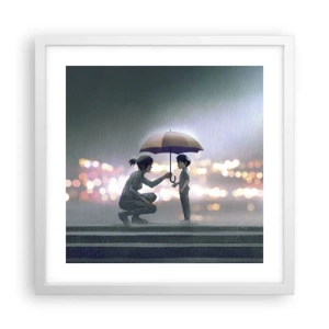 Affiche dans un cadre blanc - Poster - Et maintenant, tout va bien - 40x40 cm