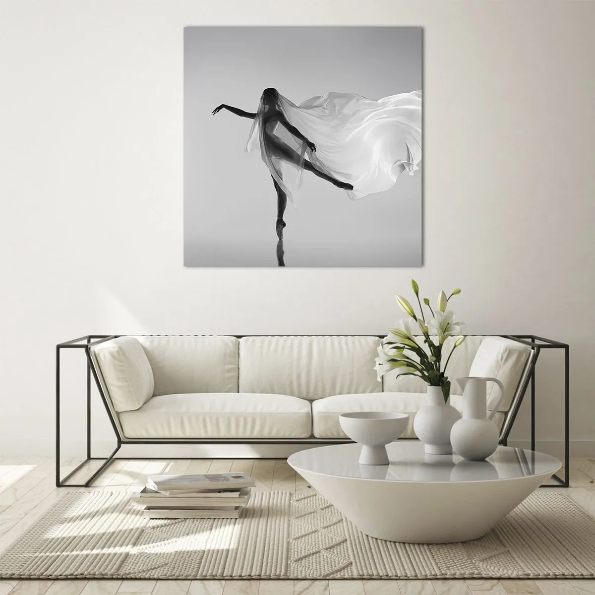 Impression sur verre - Image sur verre - Légèreté et grâce - 50x50 cm