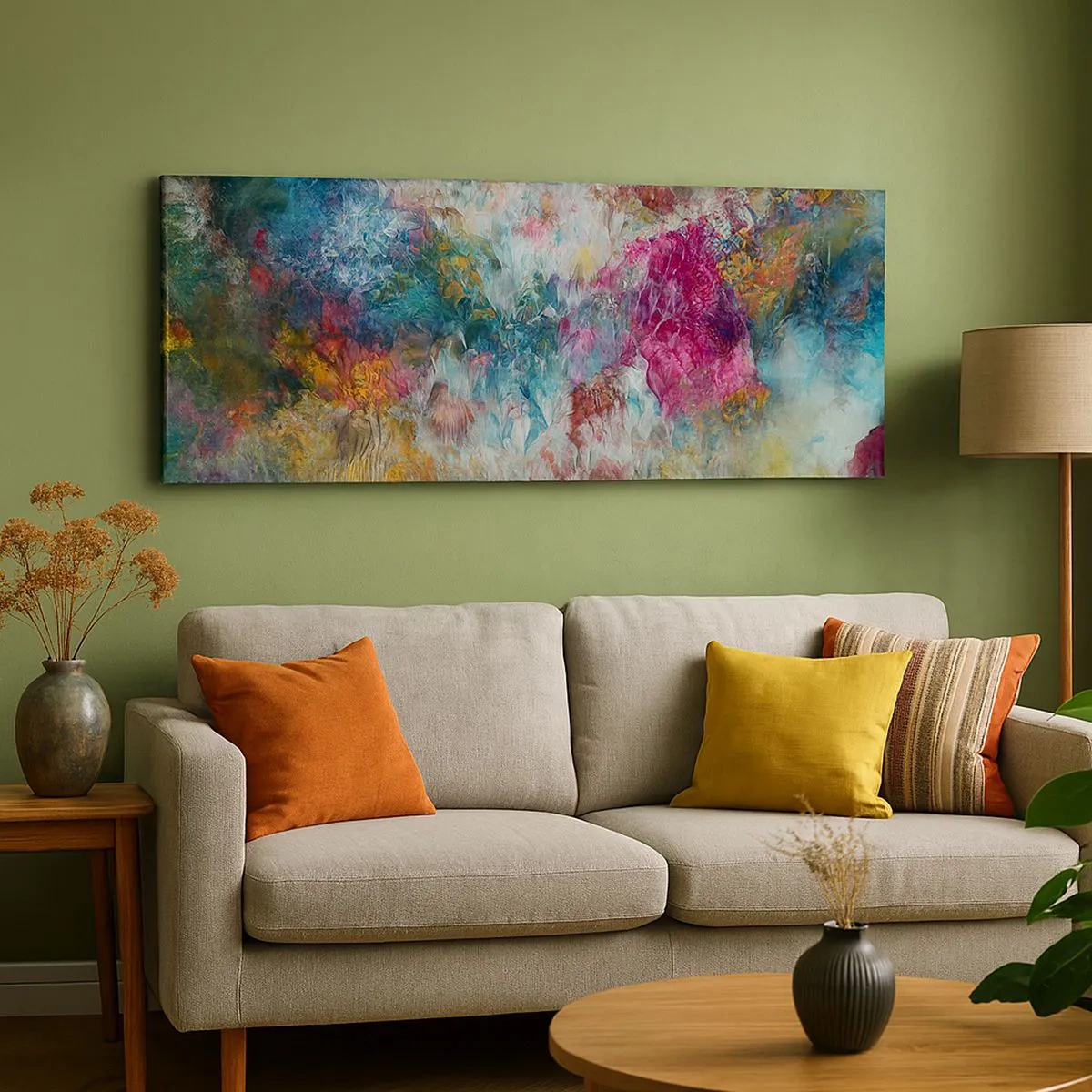 Impression sur toile - Image sur toile - En pleine floraison - 100x40 cm