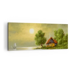 Impression sur toile - Image sur toile - Beau, comme une image - 100x40 cm