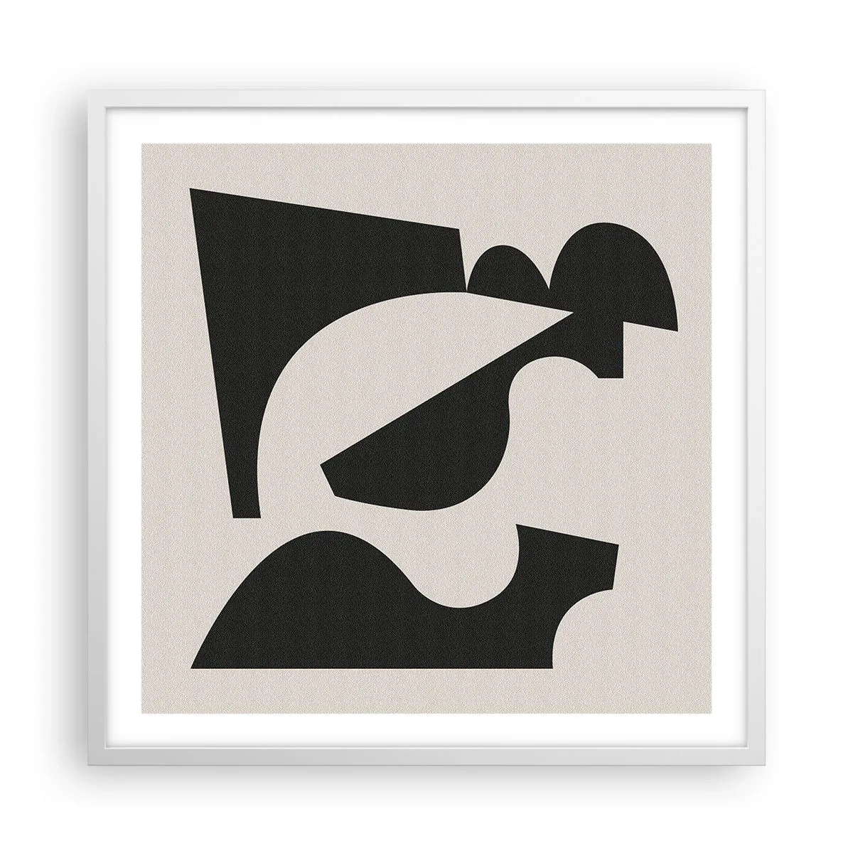 Affiche dans un cadre blanc - Poster - À monter soi-même - 60x60 cm