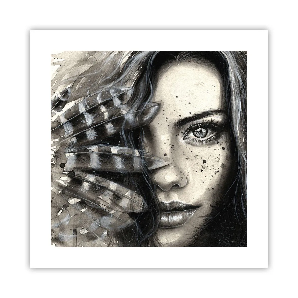Affiche - Poster - Beauté sauvage - 40x40 cm