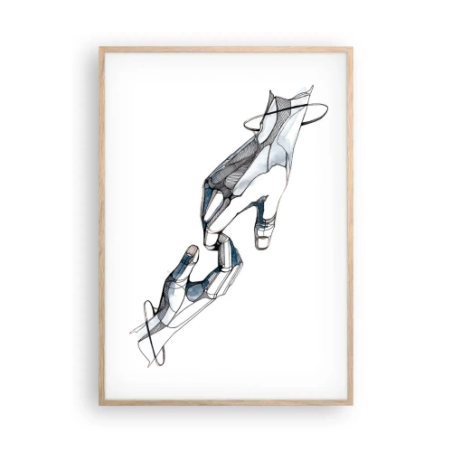 Affiche dans un chêne clair - Poster - Un bon geste - 70x100 cm