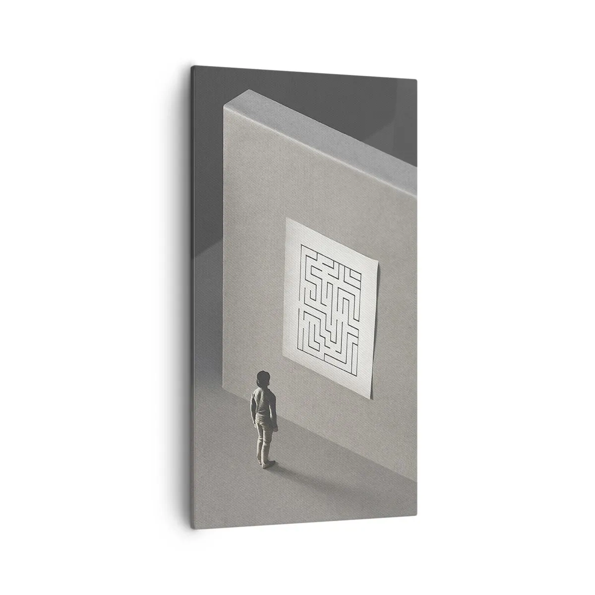 Impression sur toile - Image sur toile - Mais où suis-je? - 55x100 cm