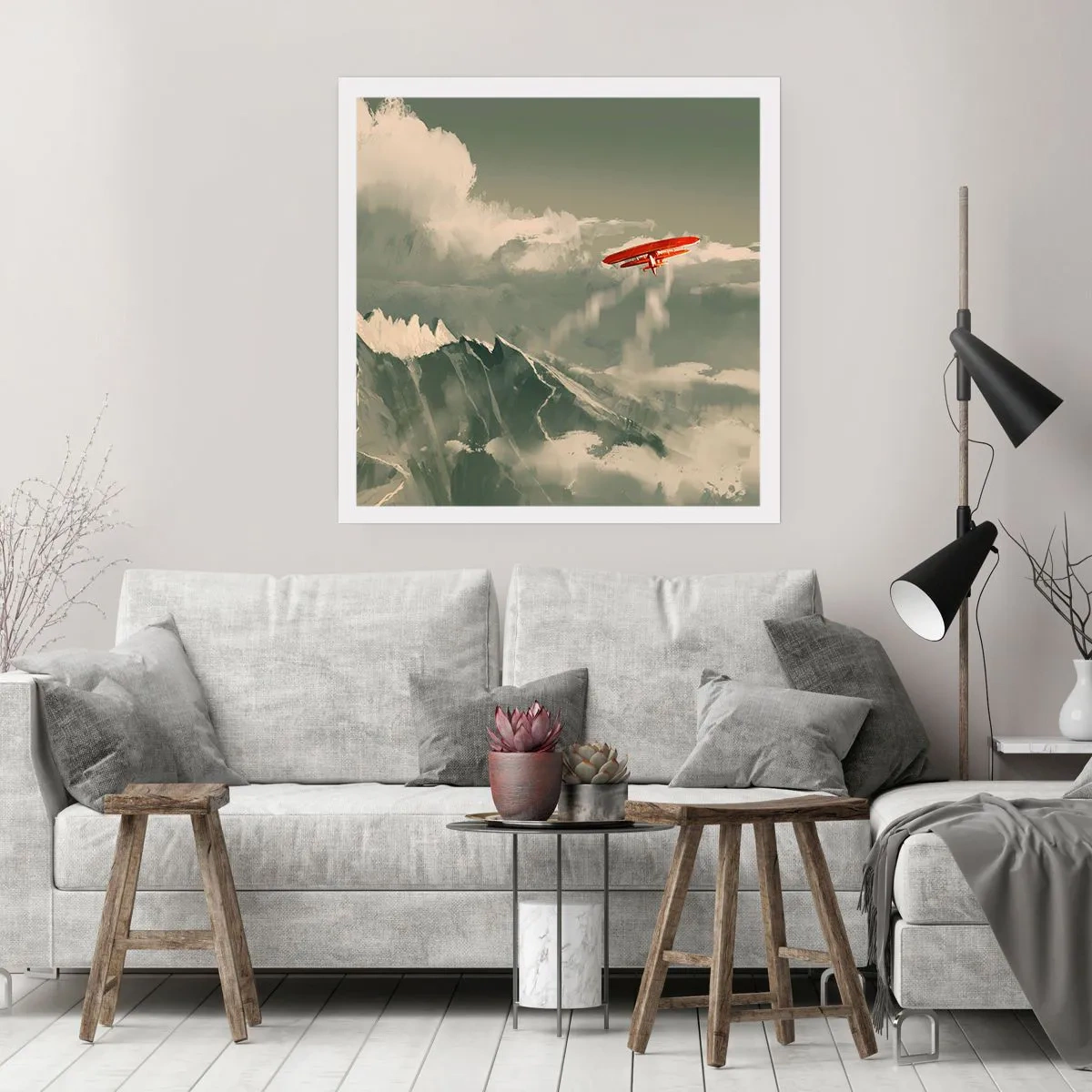 Affiche - Poster - Pionnier intrépide - 40x40 cm