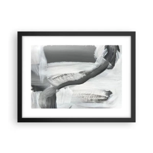 Affiche dans un cadre noir - Poster - Un geste décisif - 40x30 cm